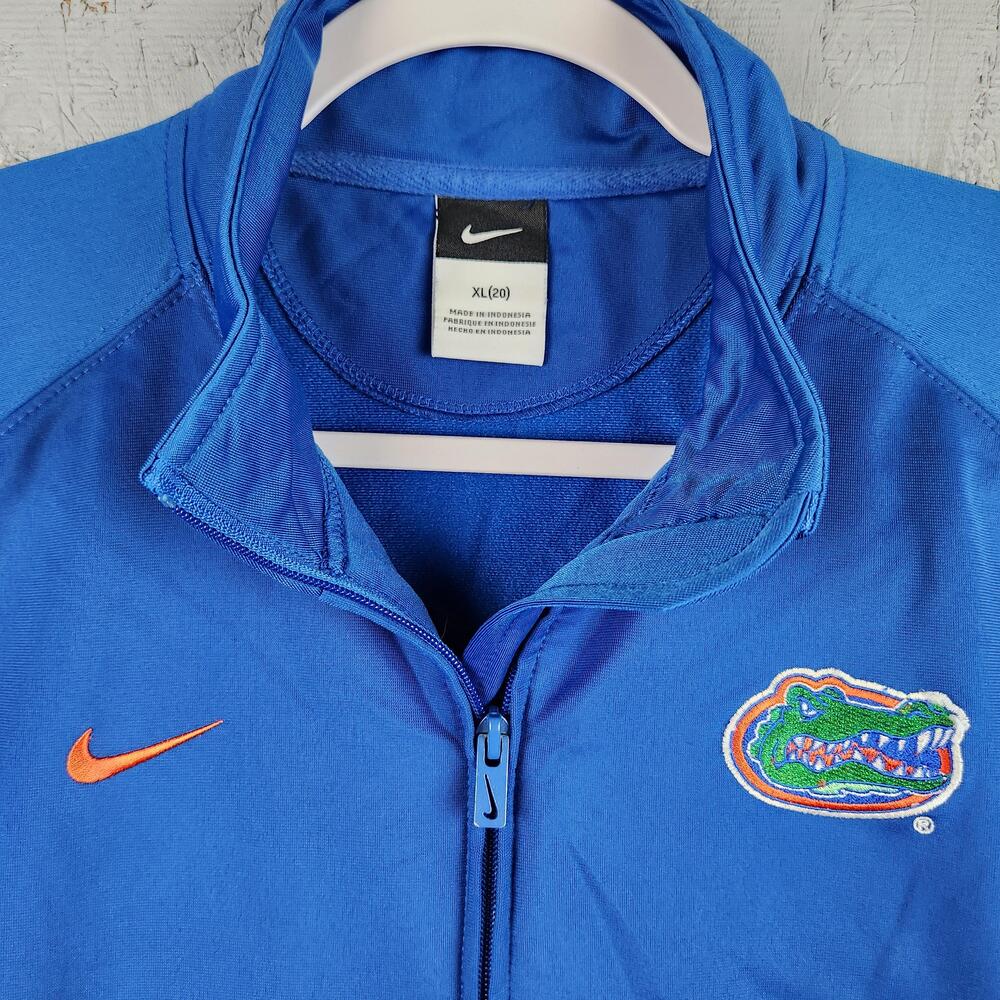 Florida Gators Jacket Youth XL 20 Blue Orange College Football Nike Zip Logo